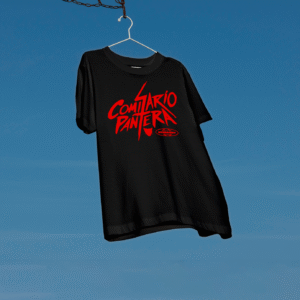 Camiseta Logo Comisario Pantera Tour Ayer y Hoy (Negra)