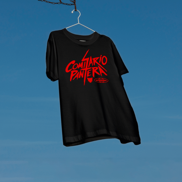 Camiseta Logo Comisario Pantera Tour Ayer y Hoy (Negra)